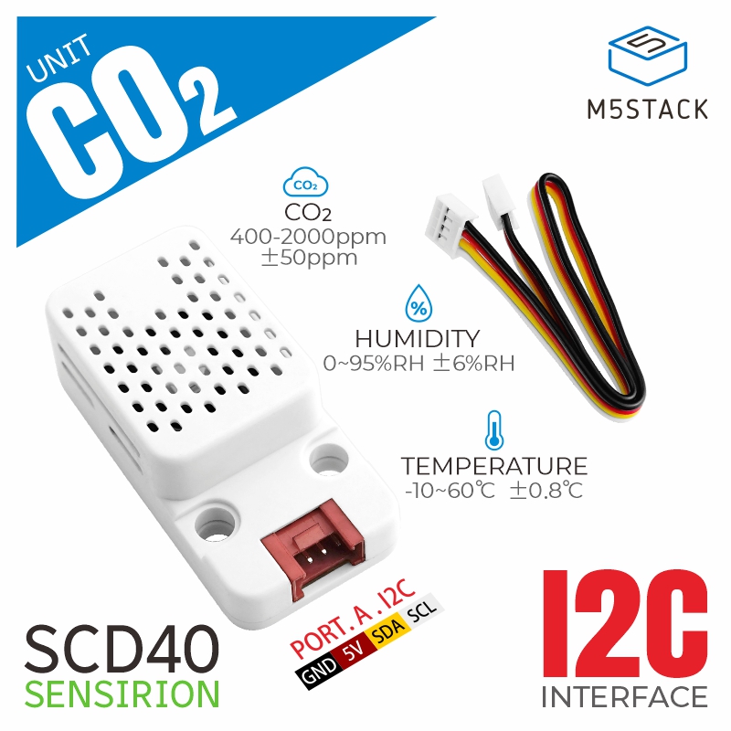 Temperature Humidity Sensor - M5Stack CO2 유닛 온도 및 습도