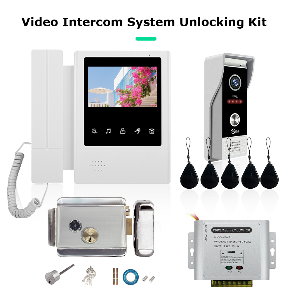 Smart Doorbell Wired - LCD 비디오 인터콤 시스템, 양방향 인터콤