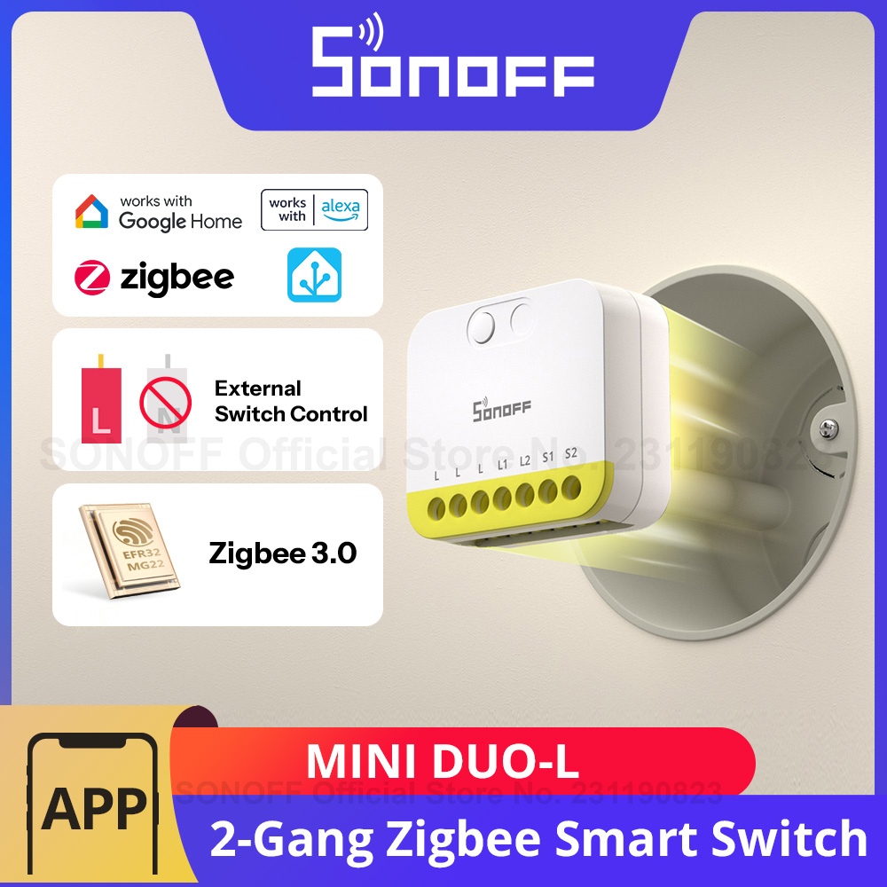 Sonoff Basic Switch - SONOFF MINI DUO-L 2-채널 Zigbee 스마트
