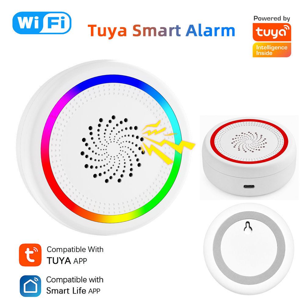 Home Automation Diy - 투야 WiFi 사이렌 지능형 음향 및